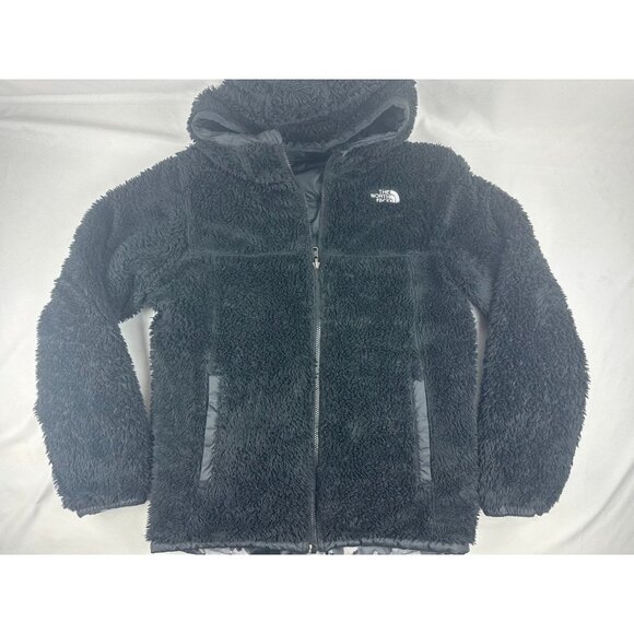 The North Face Jacket Youth 18/20 XL Reversible Winter Coat Camo Black - Picture 9 of 12